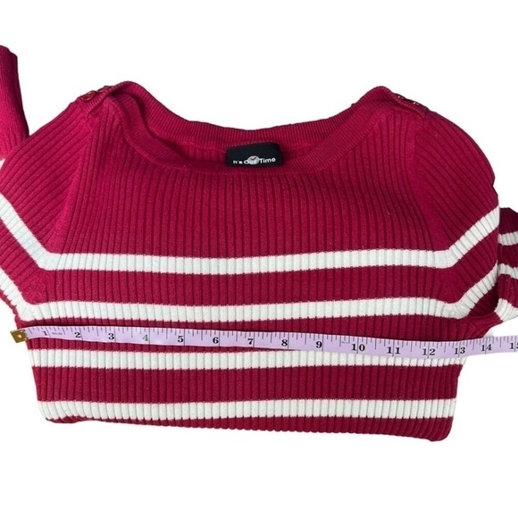 It's Our Time 90s Y2K Vintage Retro Preppy Chic Grunge Juniors Sweater Medium - Picture 11 of 12